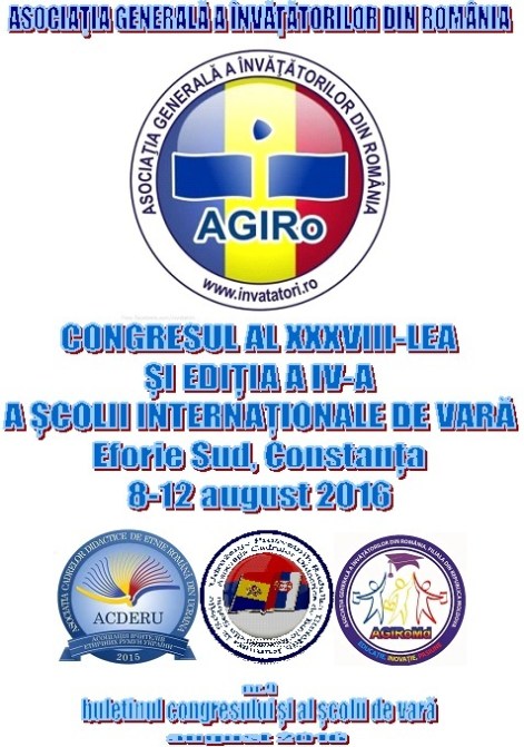 Coperta buletinului congresului AGIRo 2016